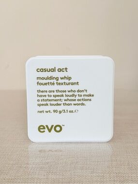 EVO Casual Act Moulding Whip Fouetté Texturant 90 g/3.1 oz New Sealed